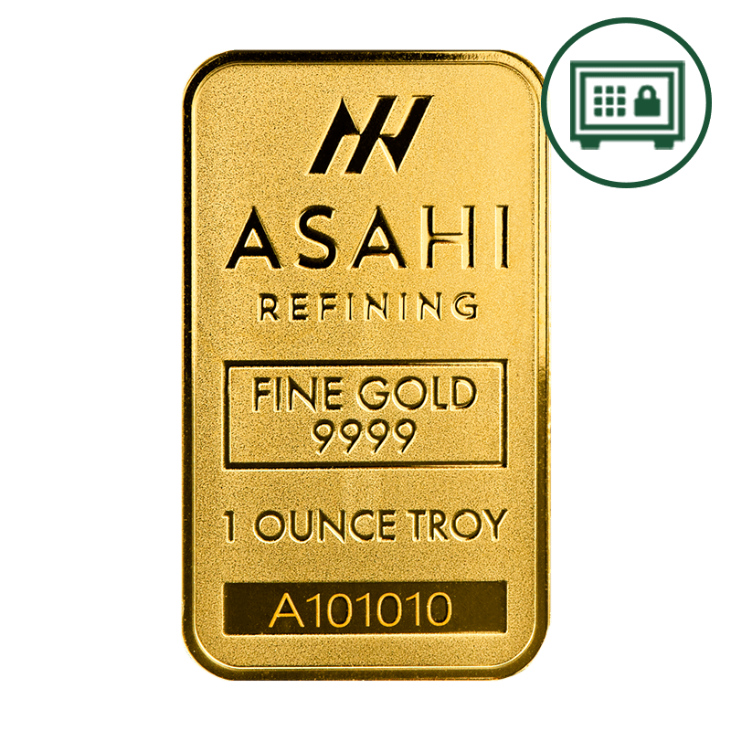 Image for 1 oz Asahi Gold Bar - Secure Storage from TD Precious Metals